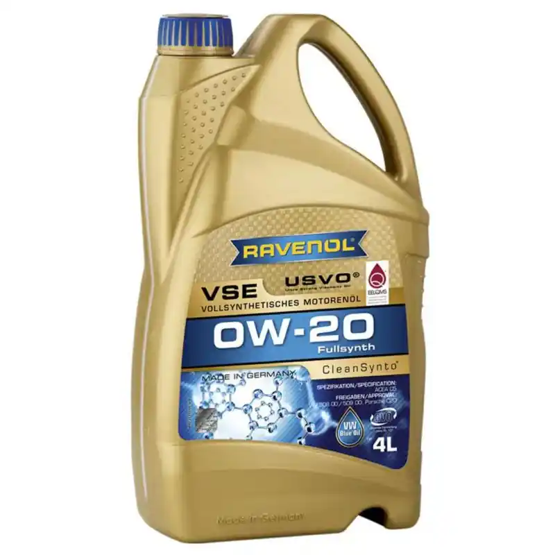 Hit sprzedaży - RAVENOL VSE 0W20 CleanSynto USVO 4L - syntetyczny olej silnikowy