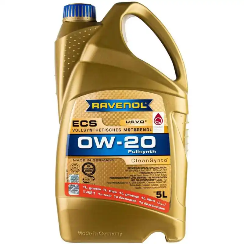 RAVENOL ECS 0W20 CleanSynto USVO 5L promocja | Rabat