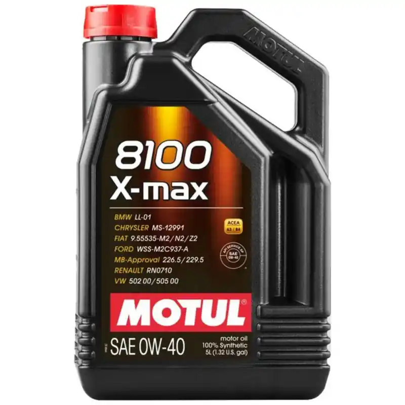 Cena po obniżce - MOTUL 8100 X-Max A3/B4 0w40 5L - syntetyczny olej silnikowy