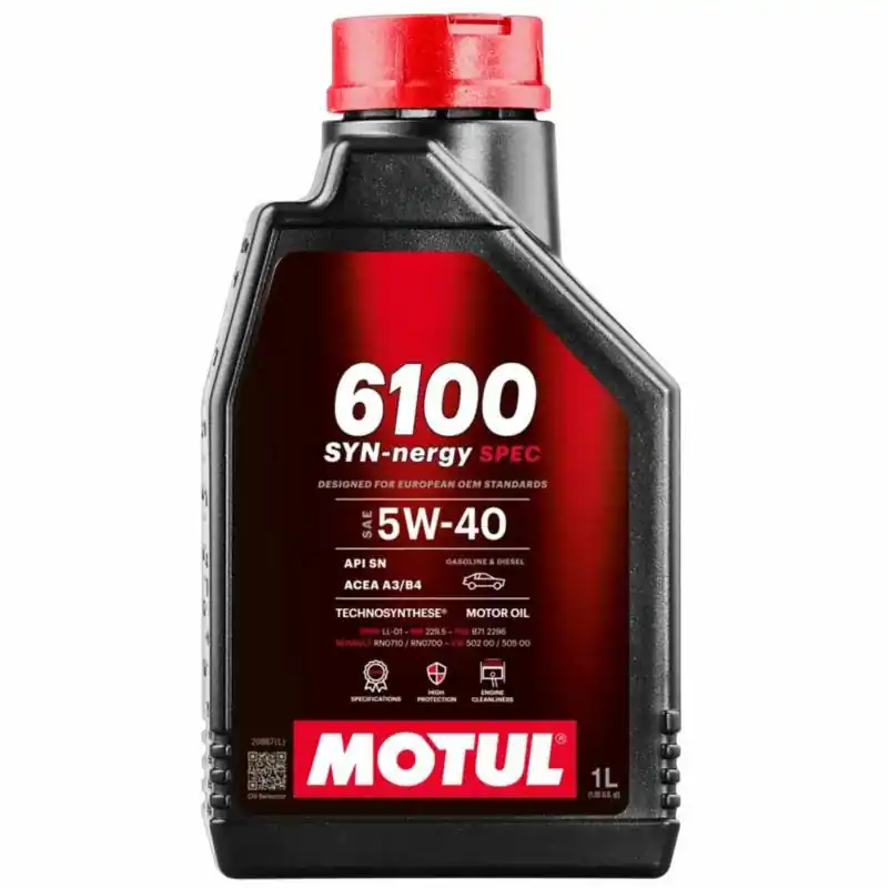 Bezpieczne zakupy - MOTUL 6100 Syn-Nergy Spec 5W40 1L - półsyntetyczny olej silnikowy