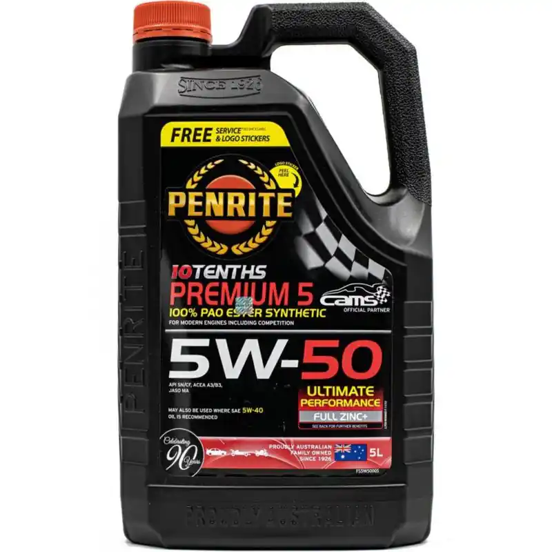 Bezpośrednio z fabryki - PENRITE PREMIUM 5W50 5L - syntetyczny olej silnikowy