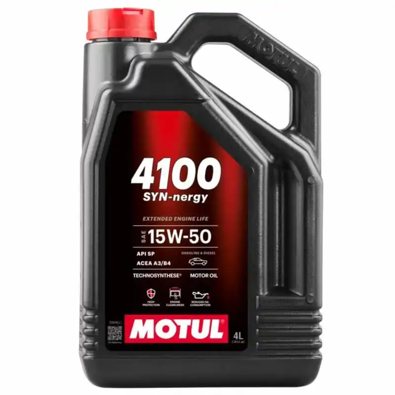 Cena fabryczna | MOTUL 4100 Syn-Nergy 15w50 4L - olej silnikowy