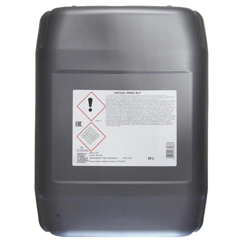 Bardzo popularny produkt - ORLEN Unicool Mikro 40P 20L - chłodziwo do obrabiarek skrawających