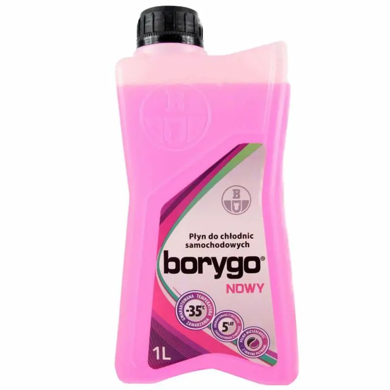 BORYGO Nowy 1L - gotowy płyn do chłodnicy (czerwony) - Wyprzedaż