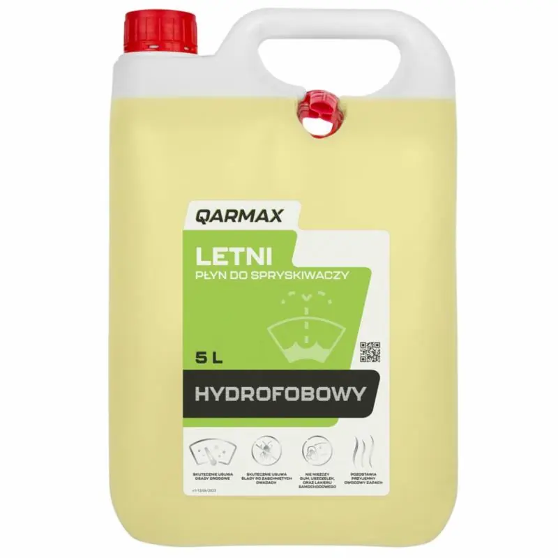 Produkt polecany - QARMAX Płyn letni do spryskiwacza hydrofobowy 5L