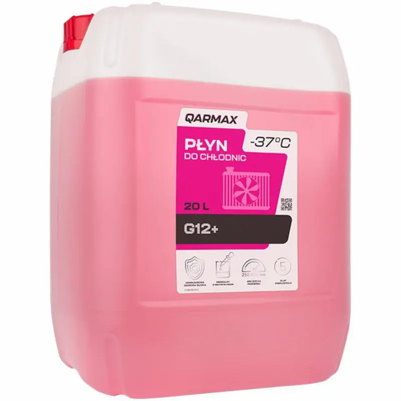 QARMAX Płyn do chłodnic czerwony G12+ 20L - Ekstra rabat