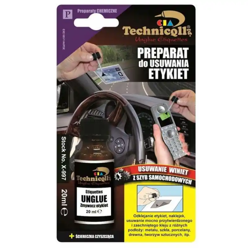 TECHNICQLL Do usuwania etykiet 20ml - Produkt wysokiej jakości