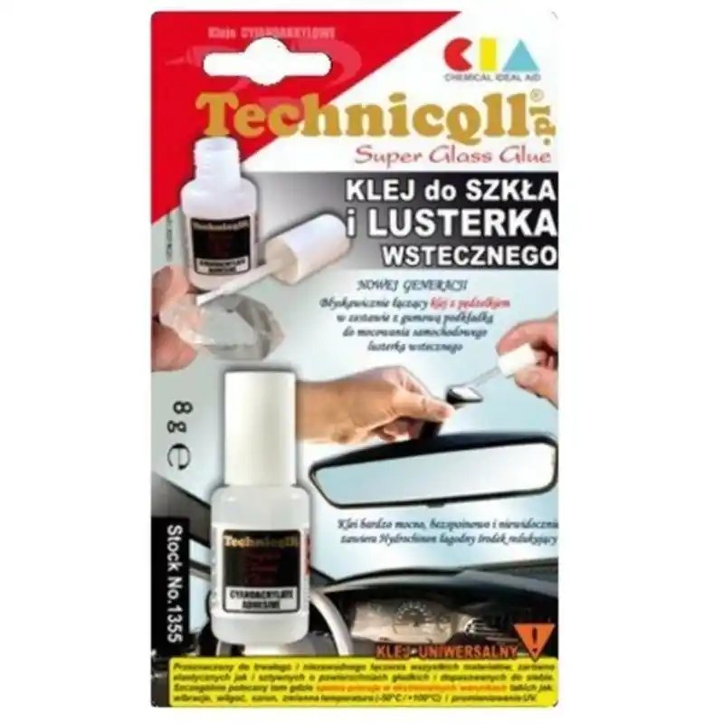 TECHNICQLL Klej do lusterka wstecznego 8g - Produkt ceniony przez klientów