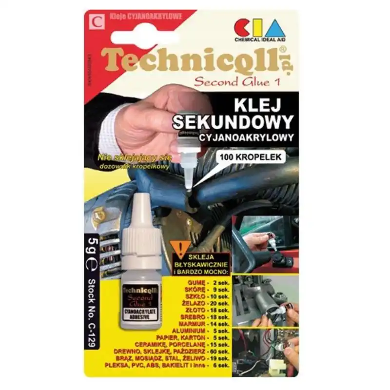 Najwyższa jakość | TECHNICQLL Klej sekundowy 5g