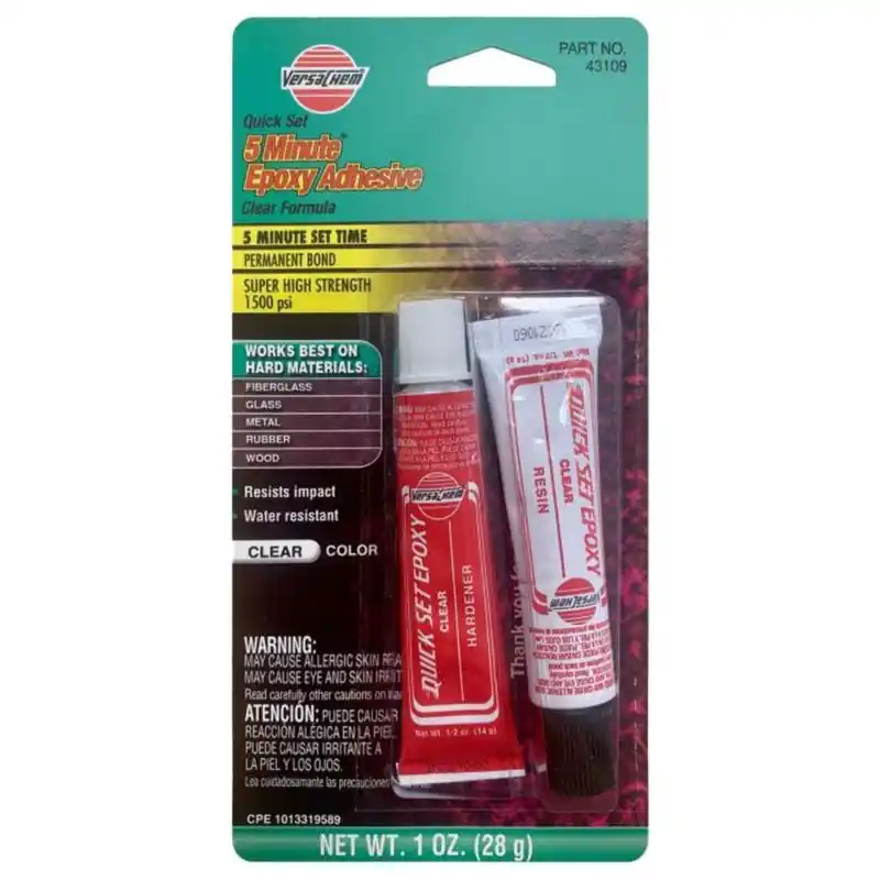 Cena obniżona | VERSACHEM 5 MINUTE EPOXY ADHESIVE Przezroczysty klej dwuskładnikowy