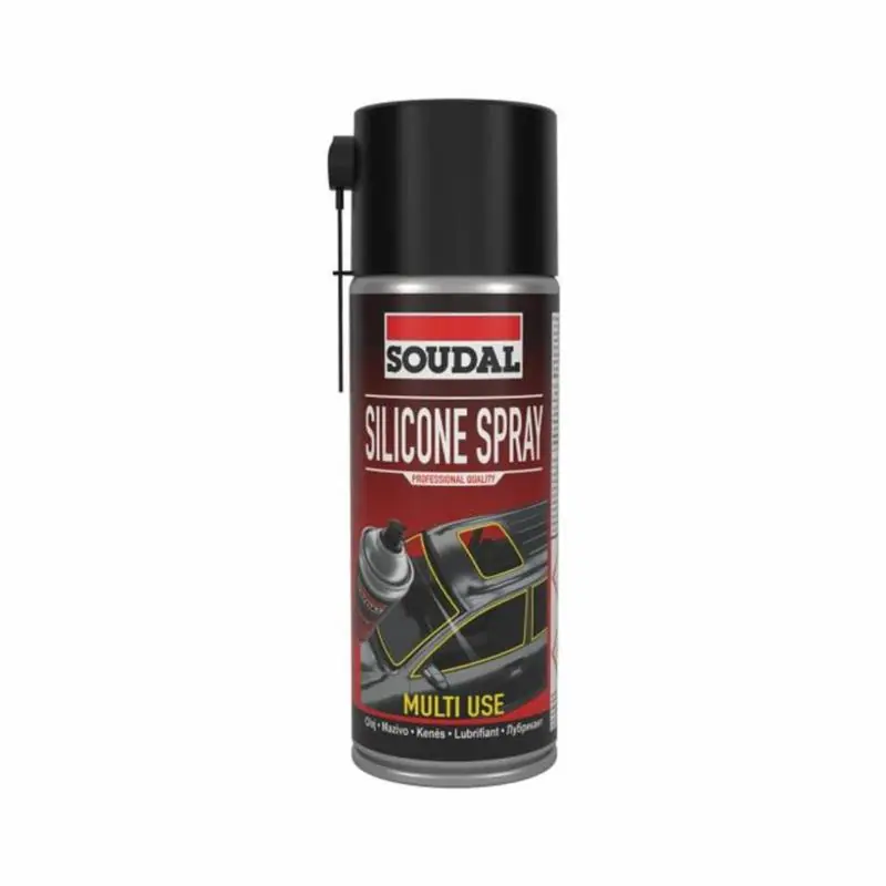 SOUDAL Silicone Spray 400ml - bezbarwny smar silikonowy aerozol | Zostało tylko kilka sztuk