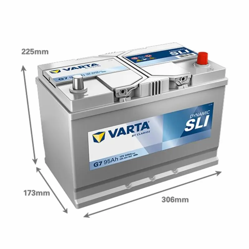 VARTA Akumulator 95Ah 830A 12V P+ (Wymiar Azjatycki / G8) - Od ręki