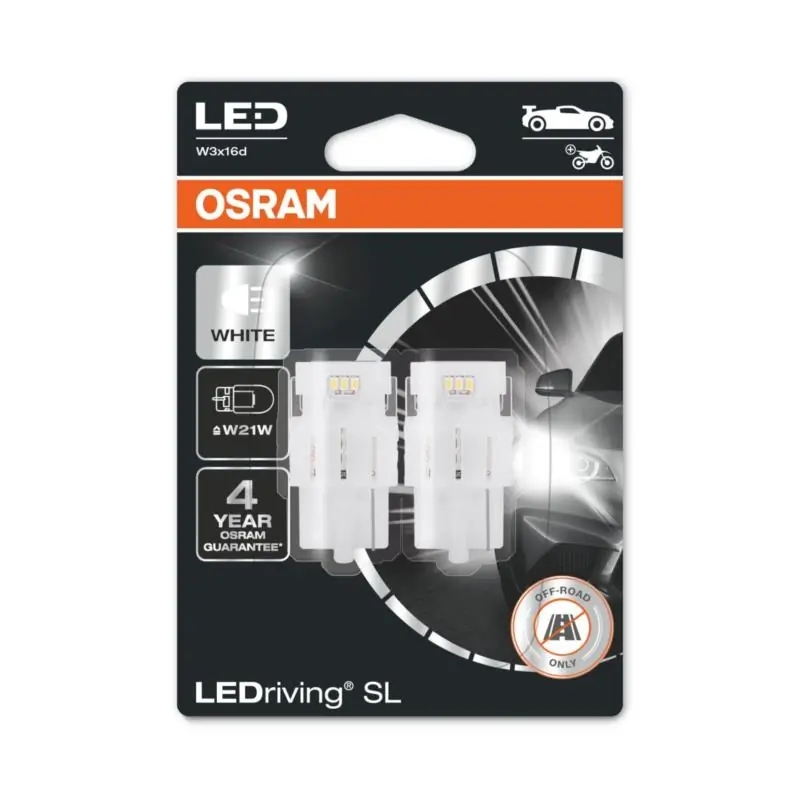 Cena promocyjna - OSRAM LEDriving W21W - 12V-2W - 6000K - 2szt. blister - 7505DWP-02B