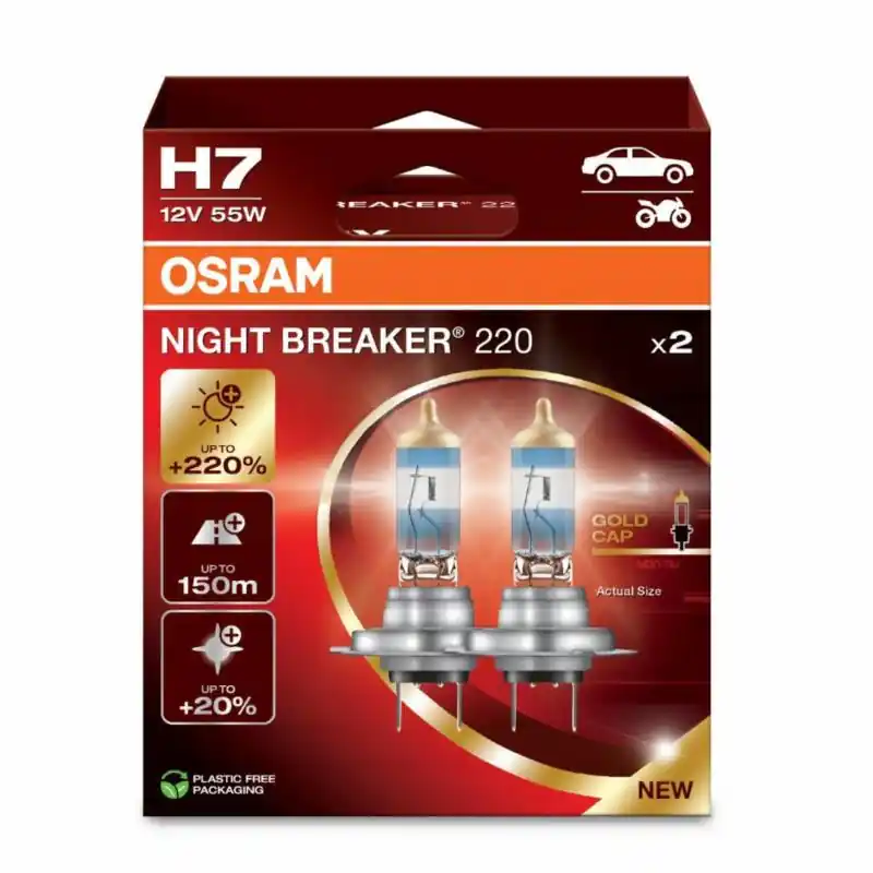 OSRAM Night Breaker 220 H7 12V-55W 2szt - Sprawdzony wybór