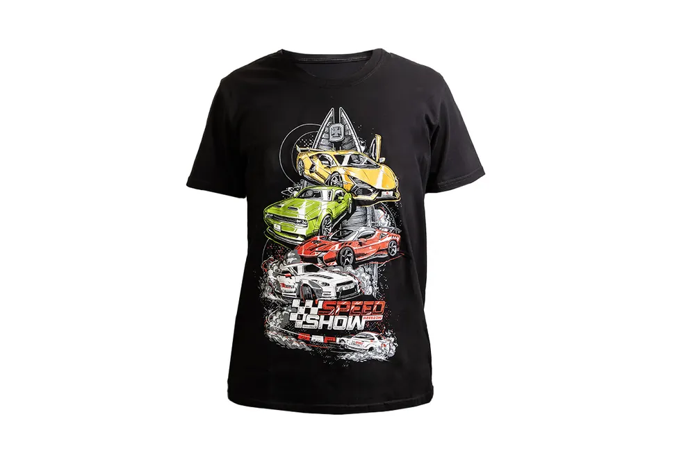 Koszulka T-Shirt SpeedShow Czarna M | W sprzedaży