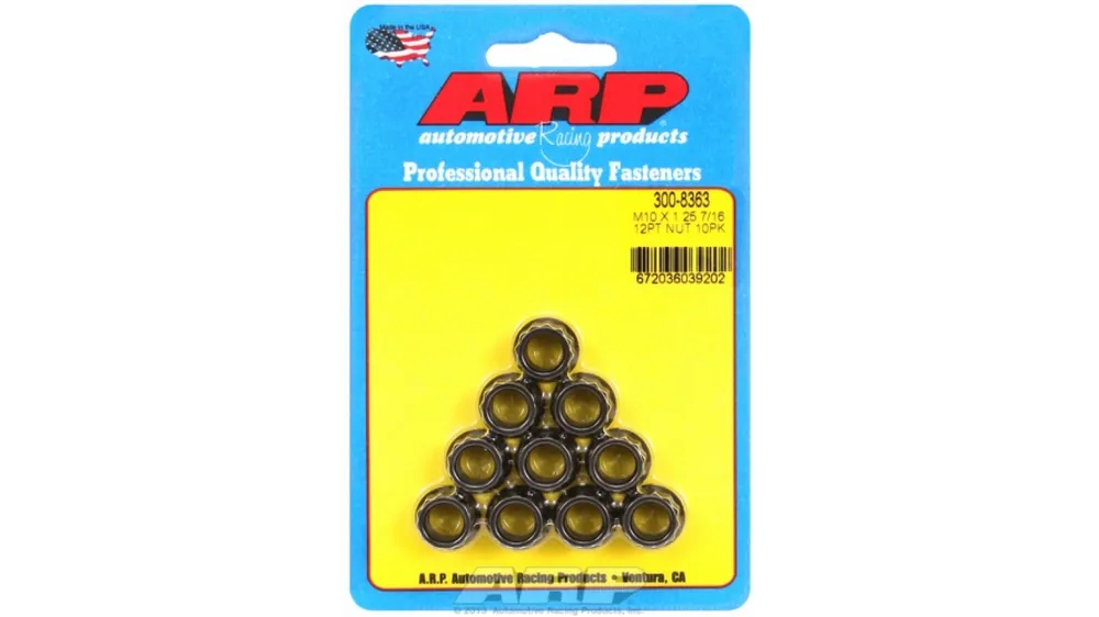 ARP M10 x 1.25 12pt nut kit (10pcs) ARP-300-8363 | Zamów online