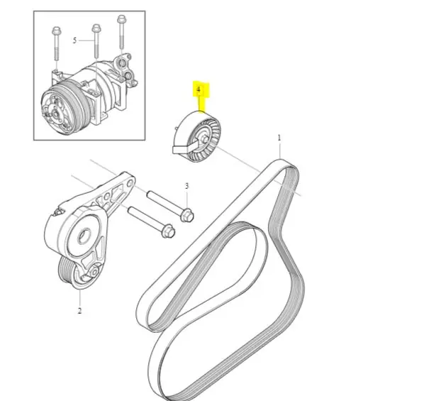 Rolka napinająca 9487405 - Jakość premium